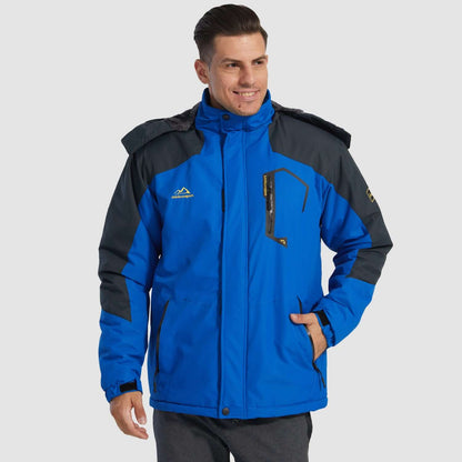 Luca | Men's Winter Jacket with Fleece Lining and Detachable Hood - Warmth and Freedom