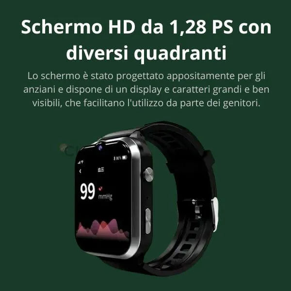 GPS Watch for Seniors | 4G Bracelet with Video Call and Health Monitoring | Safety and Daily Wellbeing