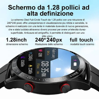 Innovative Smartwatch | Non-Invasive Blood Sugar Monitoring with Bluetooth | IP67 Waterproof for Health and Fitness Control