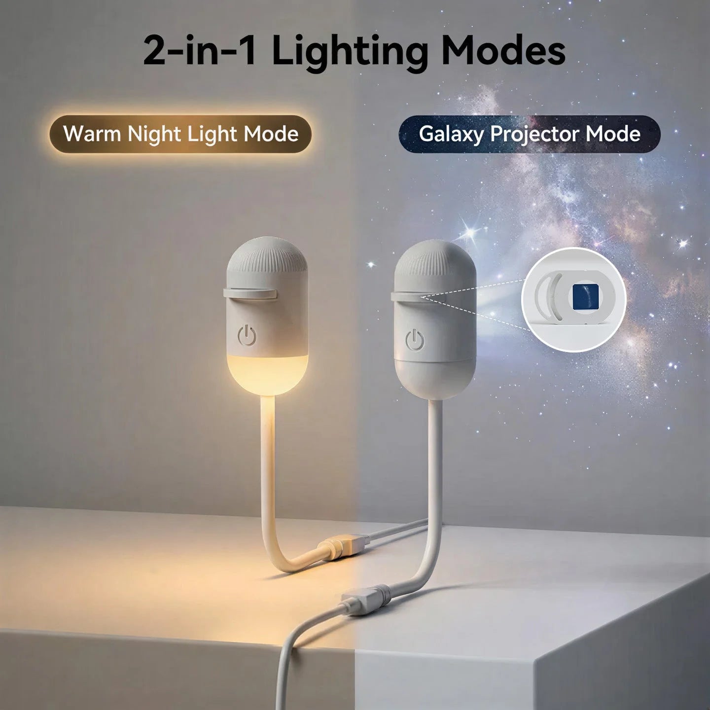 Nebula | Night Light Projector with Dual Mode Technology | Celestial Atmosphere for Relaxing Sleep