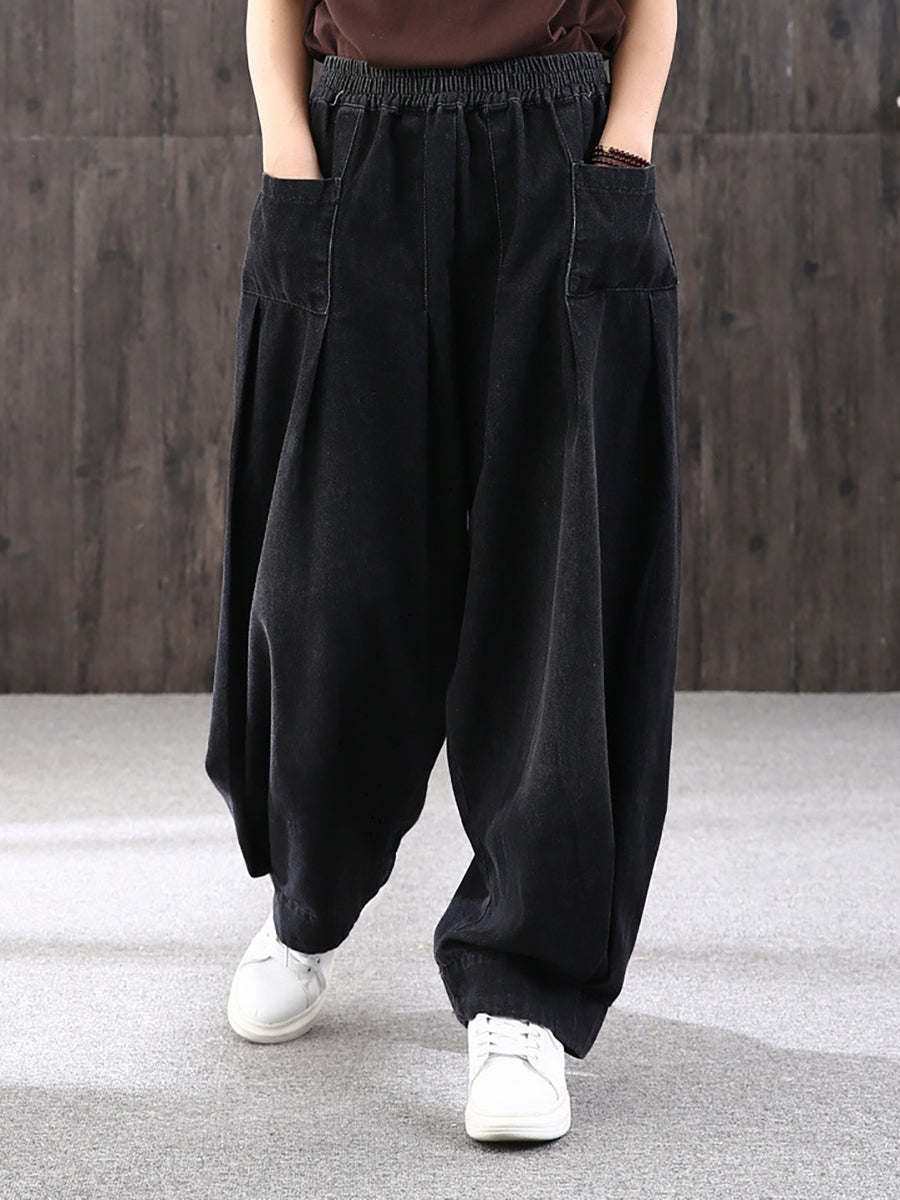 Nerea | Women's Baggy Wide-Leg Jeans with Elastic Waist - Comfortable Streetwear
