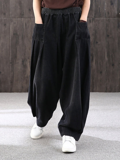 Nerea | Women's Baggy Wide-Leg Jeans with Elastic Waist - Comfortable Streetwear