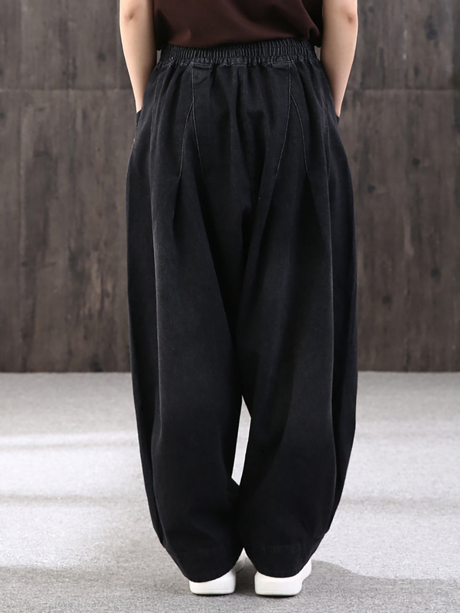 Nerea | Women's Baggy Wide-Leg Jeans with Elastic Waist - Comfortable Streetwear