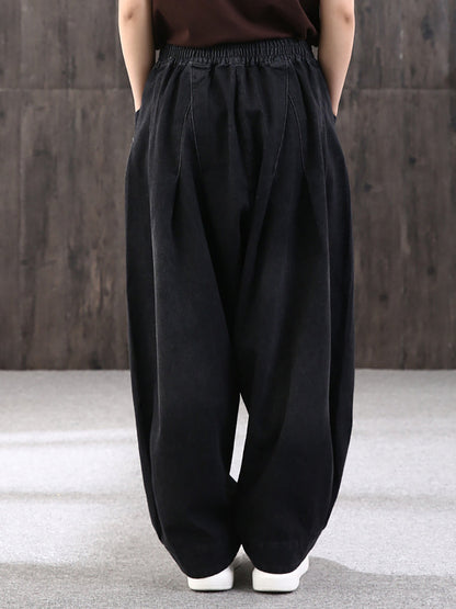 Nerea | Women's Baggy Wide-Leg Jeans with Elastic Waist - Comfortable Streetwear