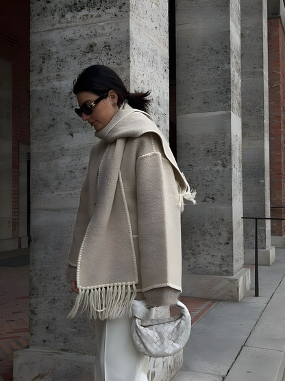 Women's Winter Jacket with Scarf