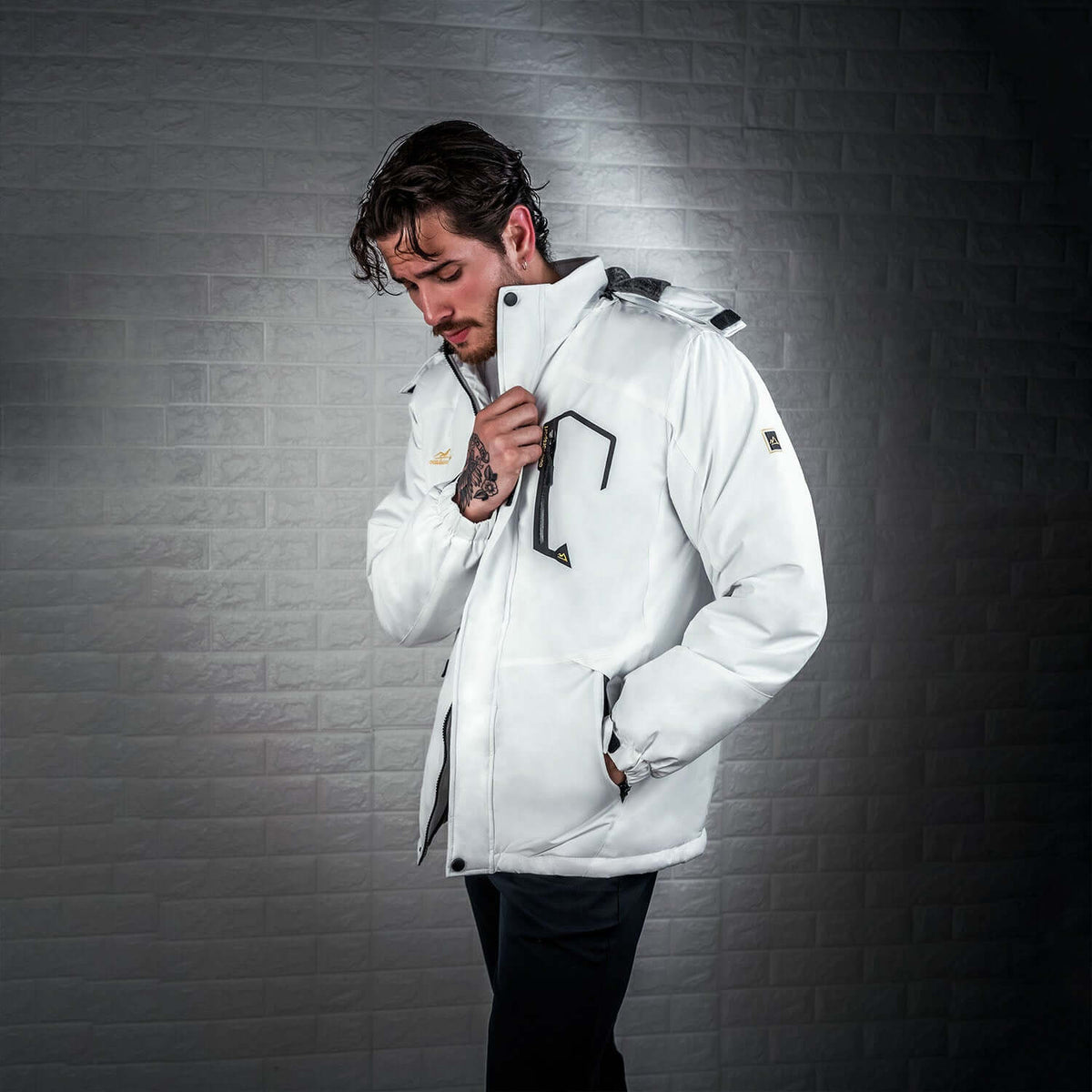 Luca | Men's Winter Jacket with Fleece Lining and Detachable Hood - Warmth and Freedom