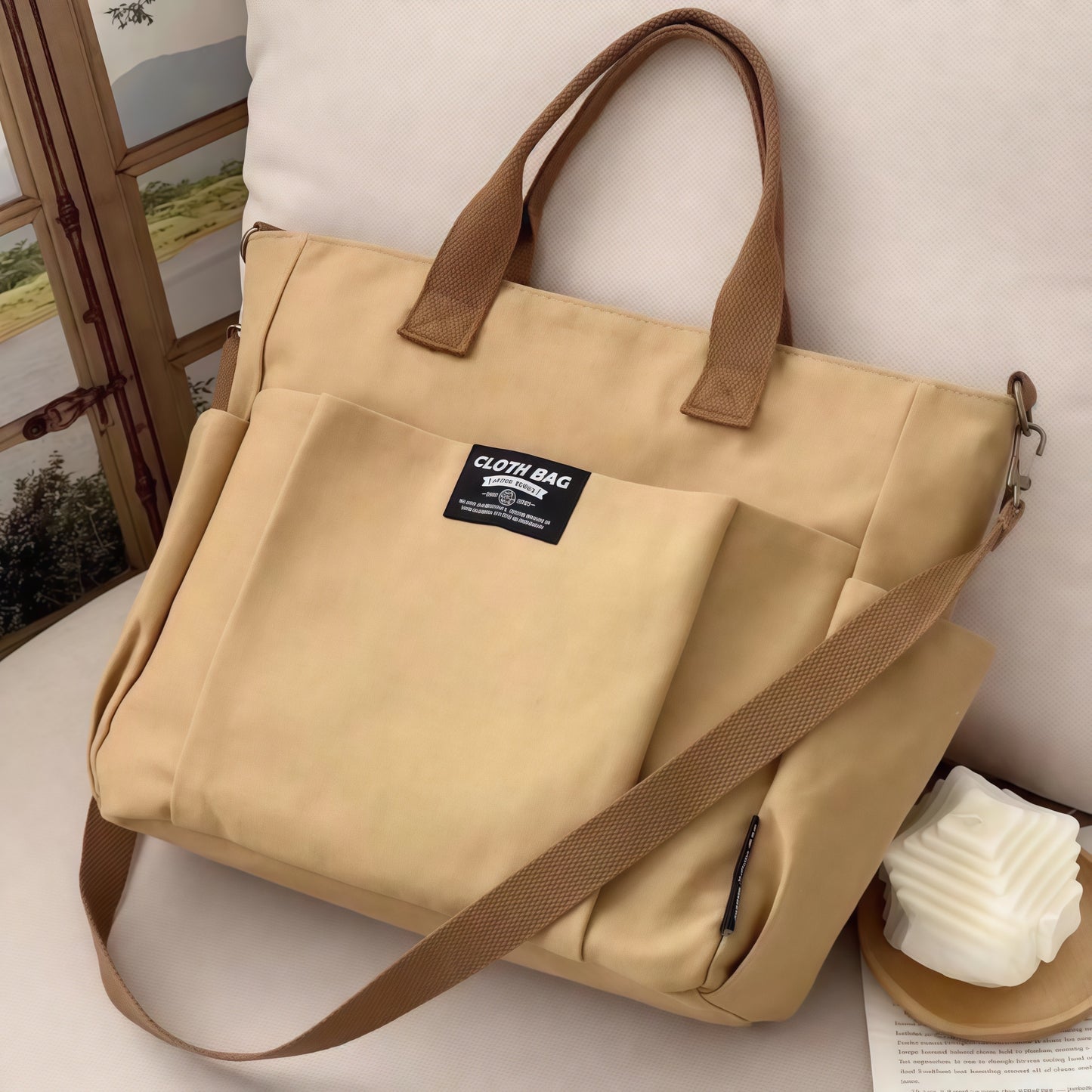 Minimalist Tote Bag in Fabric