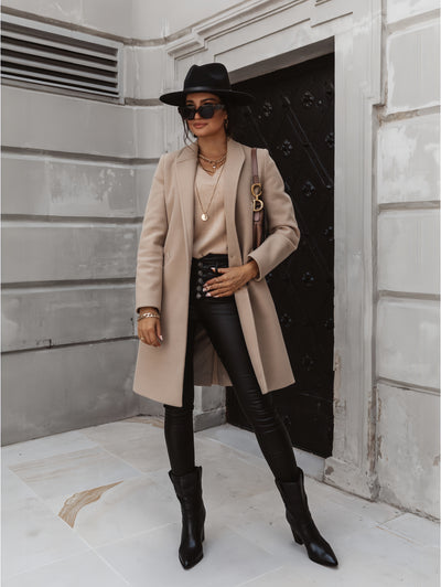 Cappotto Lungo Donna Doppiopetto in Lana