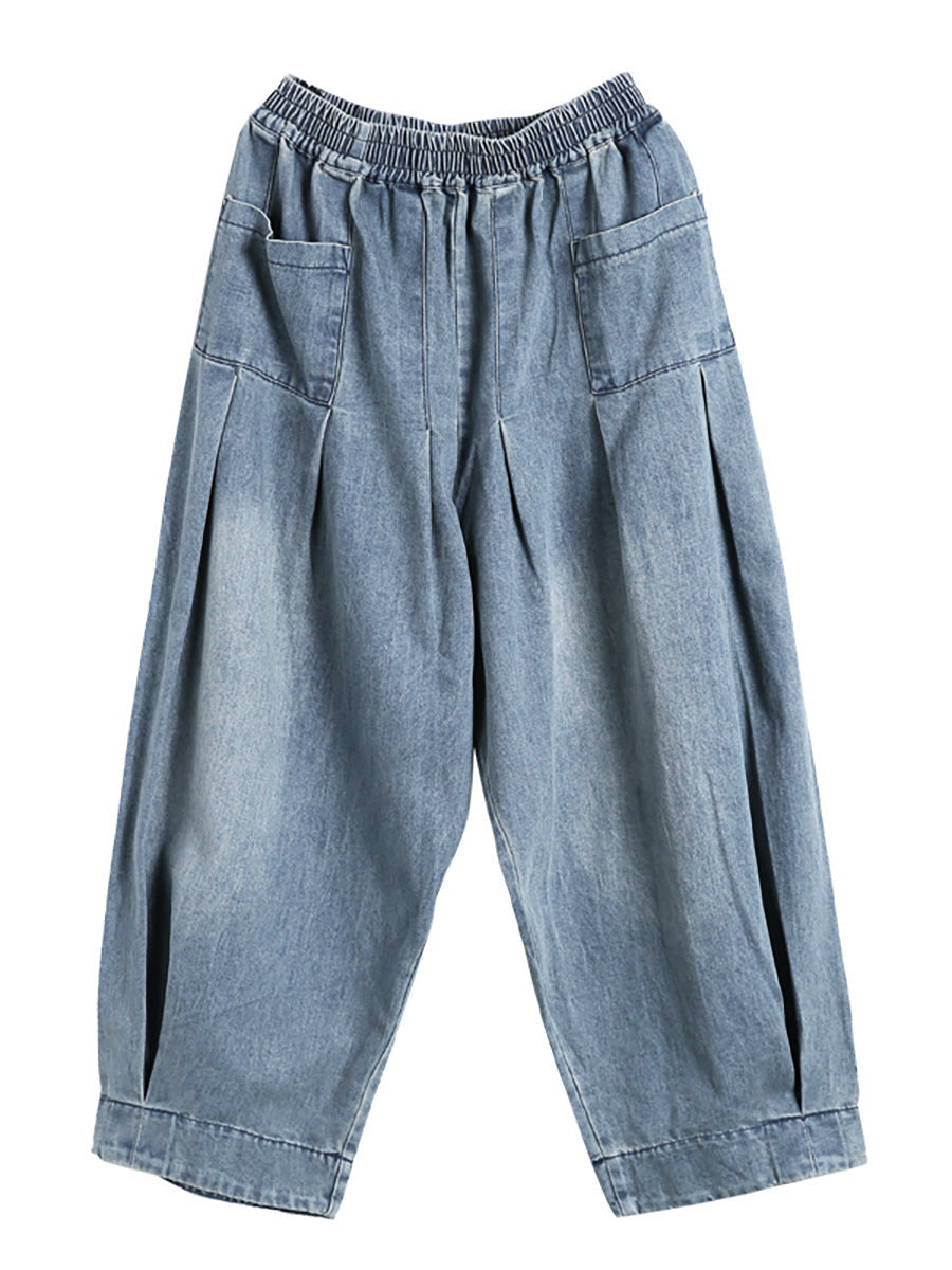 Nerea | Women's Baggy Wide-Leg Jeans with Elastic Waist - Comfortable Streetwear
