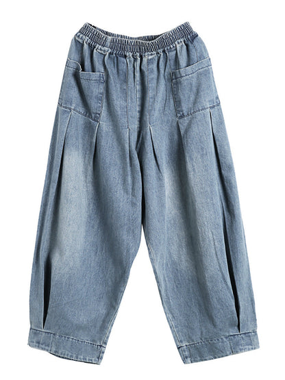 Nerea | Women's Baggy Wide-Leg Jeans with Elastic Waist - Comfortable Streetwear