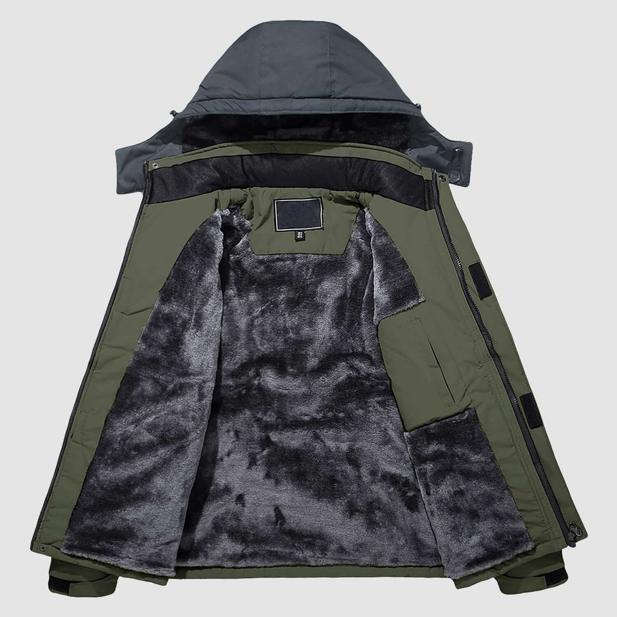 Luca | Men's Winter Jacket with Fleece Lining and Detachable Hood - Warmth and Freedom