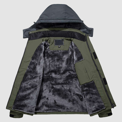 Luca | Men's Winter Jacket with Fleece Lining and Detachable Hood - Warmth and Freedom