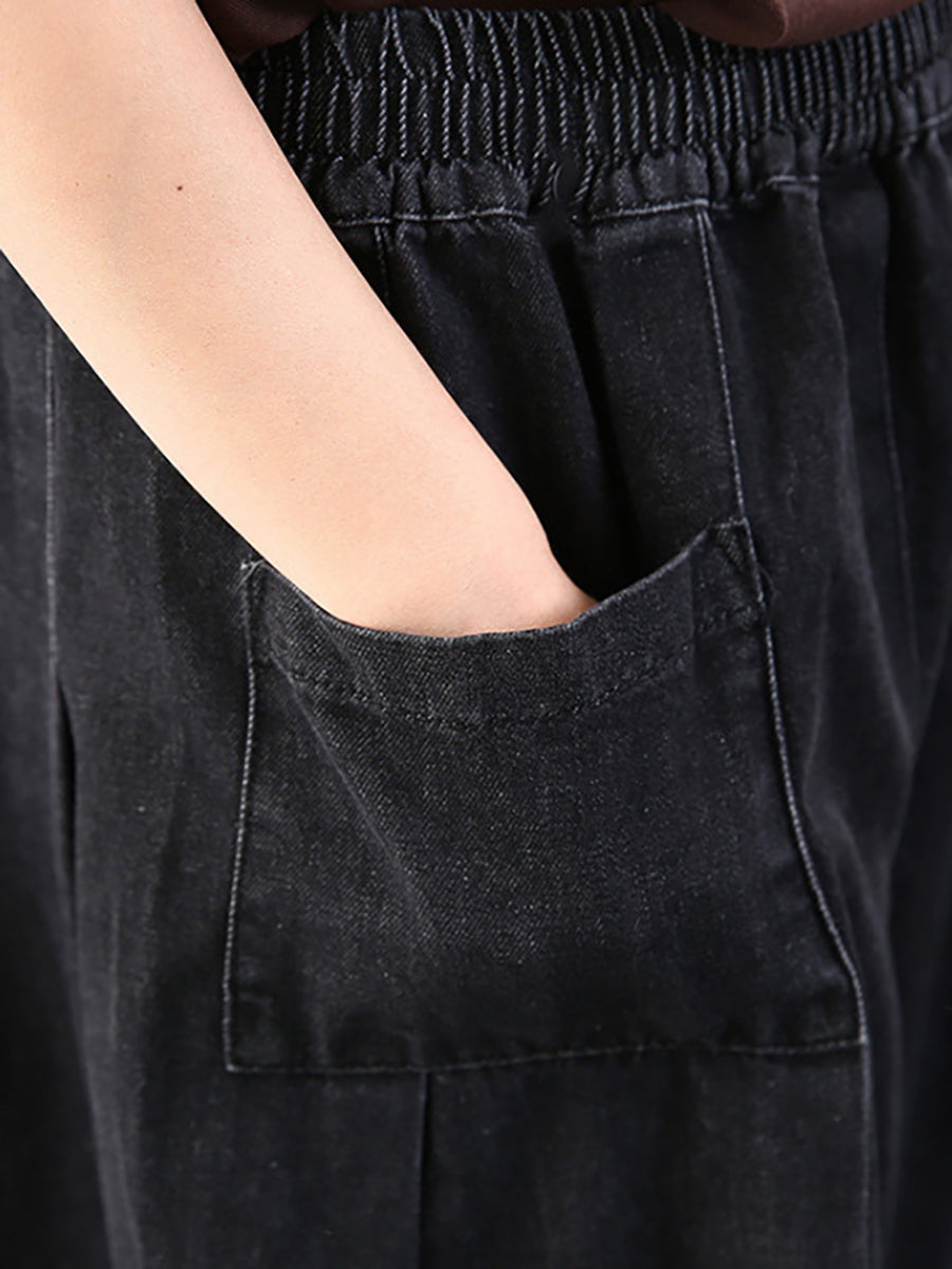 Nerea | Women's Baggy Wide-Leg Jeans with Elastic Waist - Comfortable Streetwear