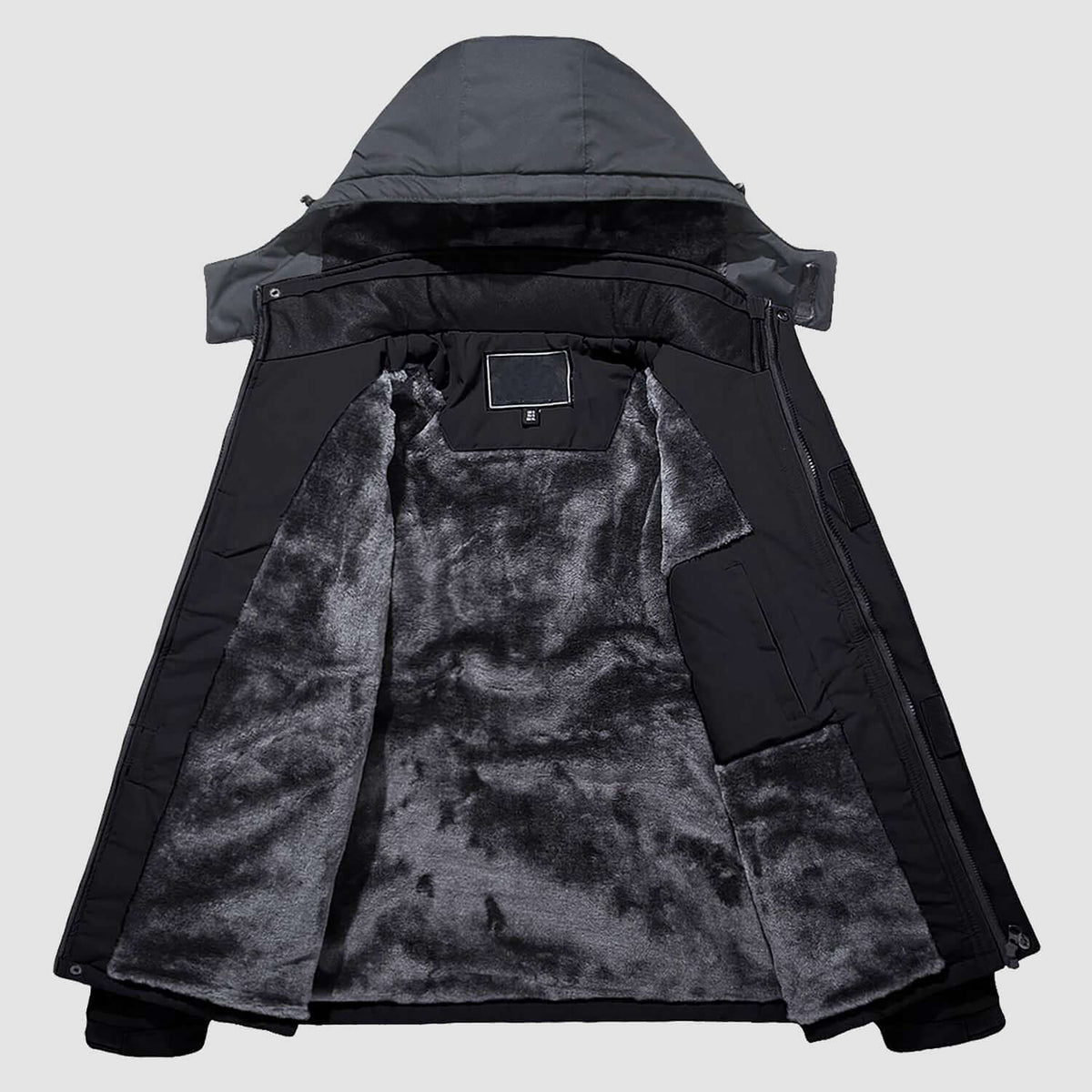 Luca | Men's Winter Jacket with Fleece Lining and Detachable Hood - Warmth and Freedom