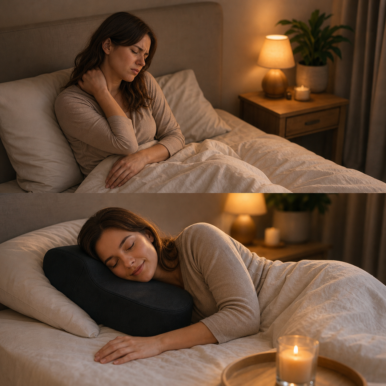 Cuscino Ergonomico per Ciglia Finte in Memory Foam a Forma di U | Comfort Superiore per Trattamenti di Bellezza