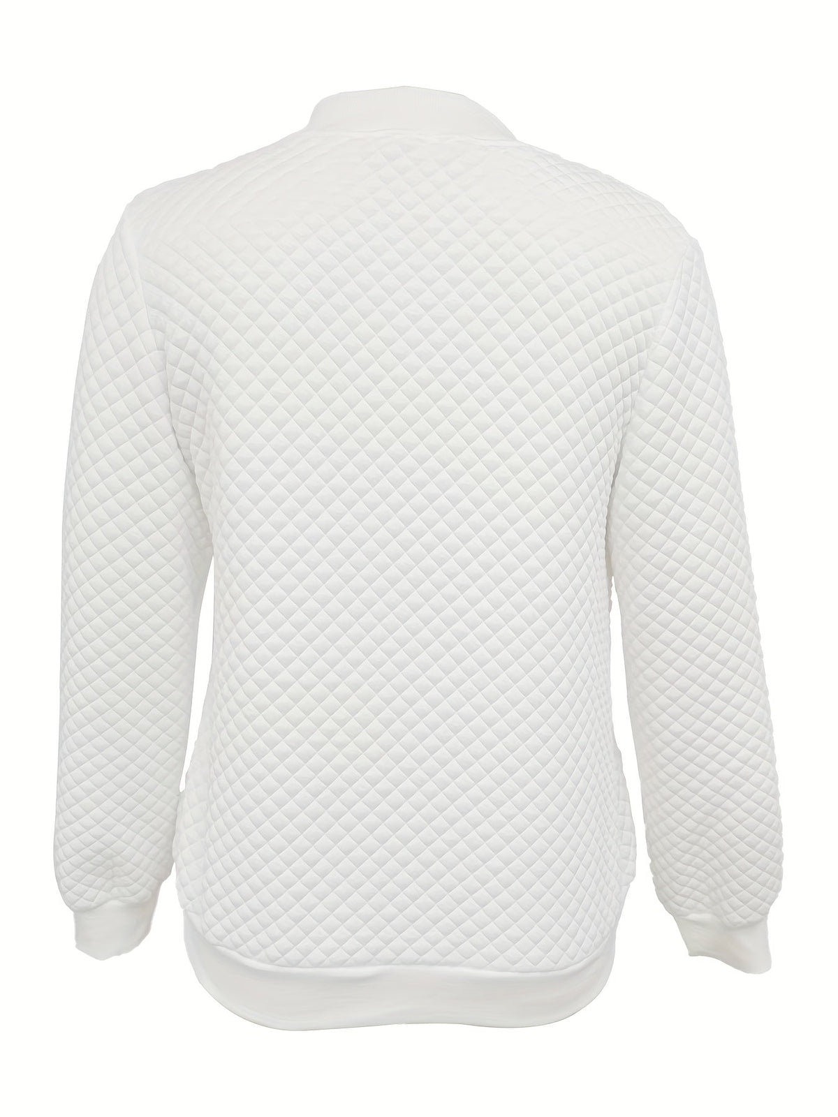 Tamara | Giacca Donna Trapuntata con Texture a Rombi e Colletto Baseball - Eleganza Discreta