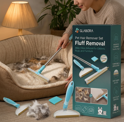 GLABORA SKIN RECOVERY, ITCHING, AND HOT SPOT KIT FOR DOGS 5-IN-1 | Paw Cleaner, Waterproof Suit, Hair Remover, Comb Set, and Inflatable Recovery Collar