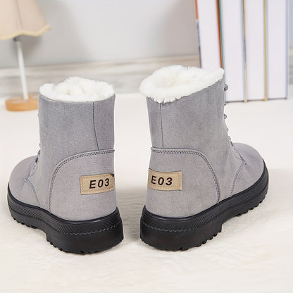 Monica | Damen-Stiefeletten mit Schnürung und weichem Futter - Wärme und sicherer Schritt