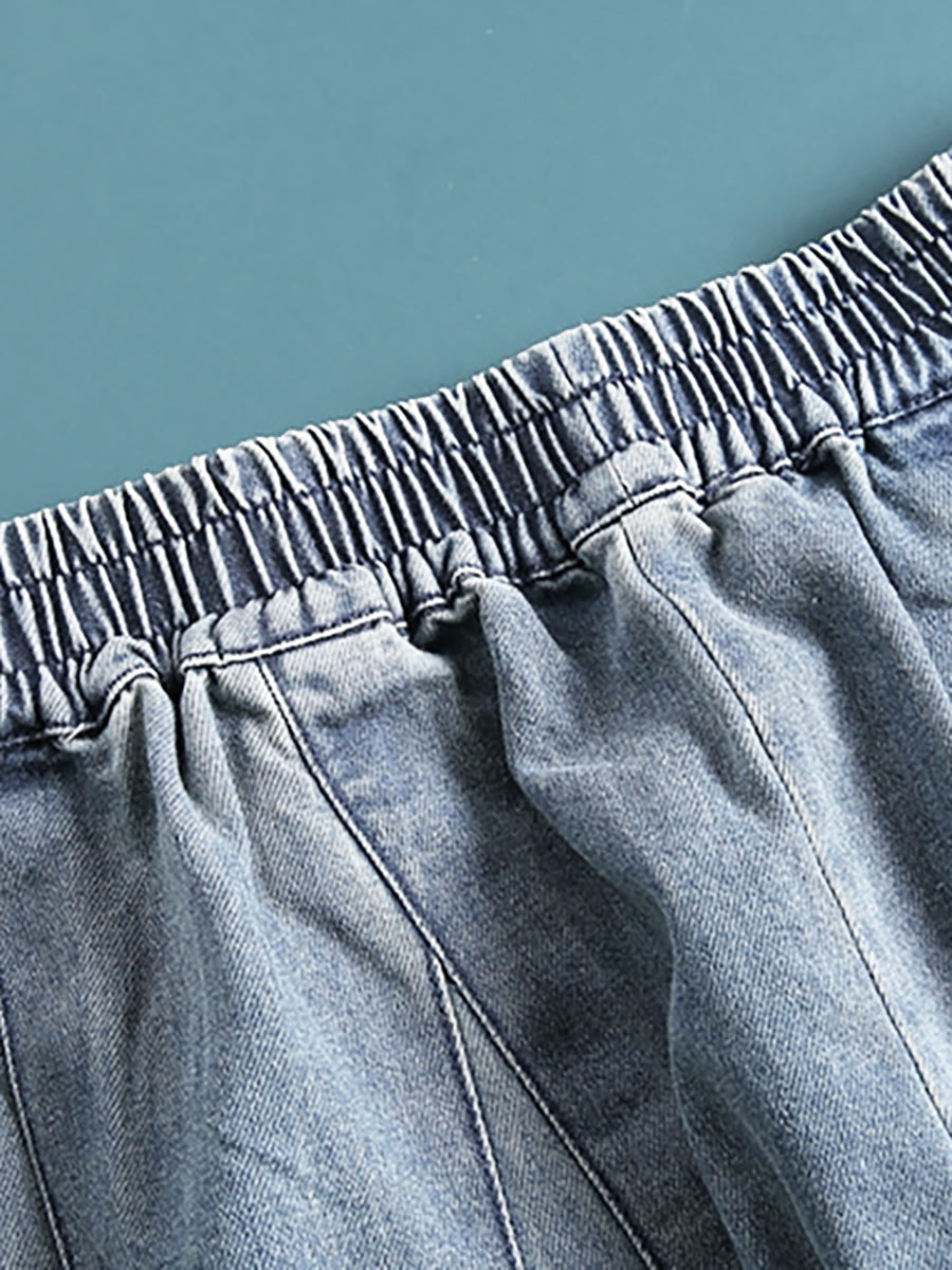 Nerea | Women's Baggy Wide-Leg Jeans with Elastic Waist - Comfortable Streetwear