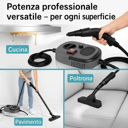 Portable Steam Cleaner | High-Pressure Cleaning Machine with Included Accessories | Ideal for Car and Kitchen