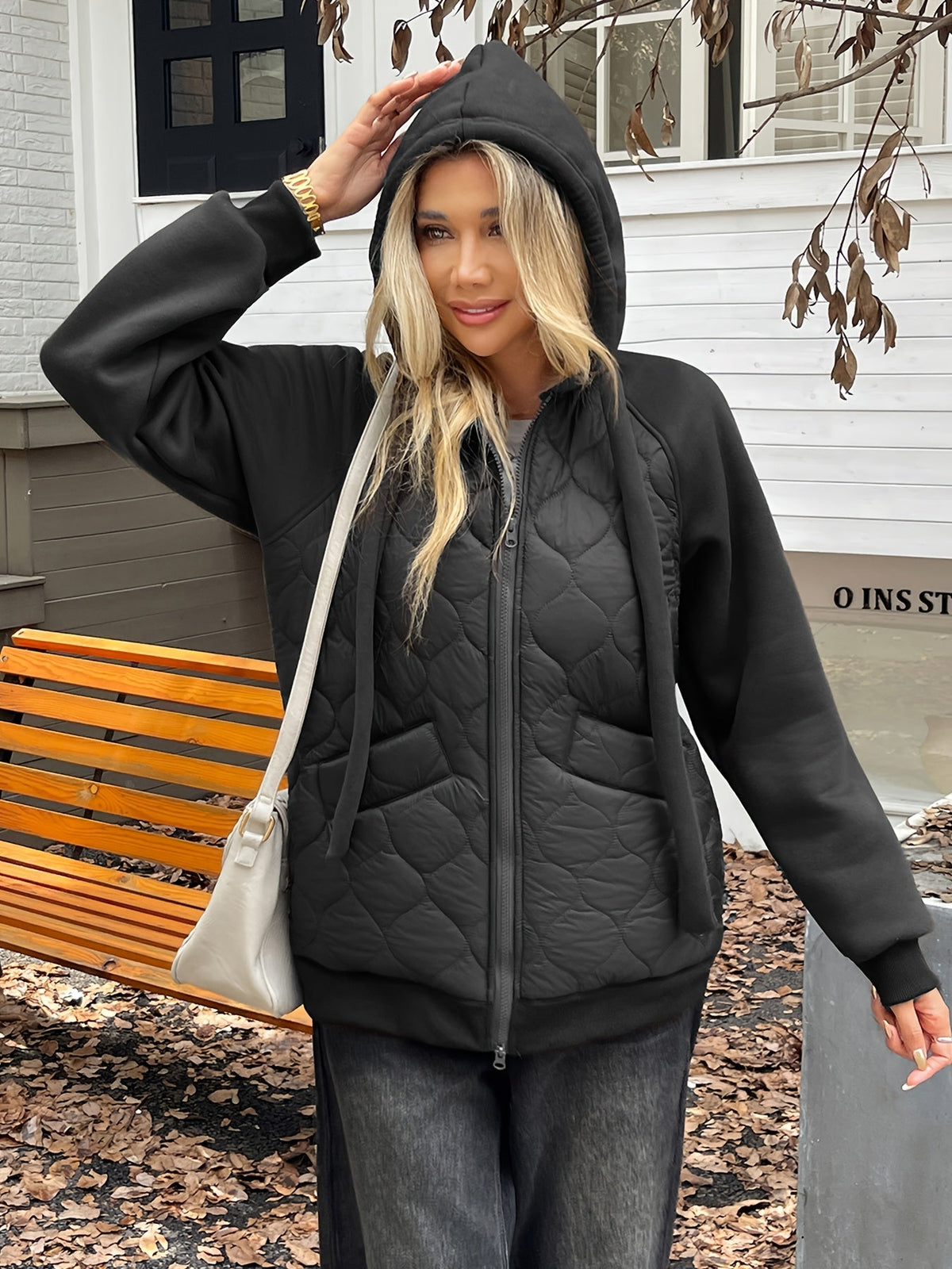 Nora | Quilted Women's Jacket with Hood - Soft Warmth and Everyday Elegance