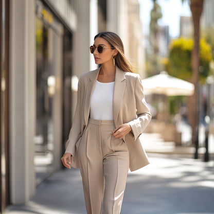 Women's Blazer Set with Versatile Design