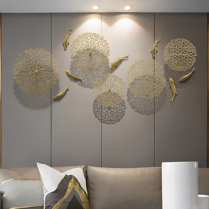 Elegant 3D Wall Decoration in Zinc Alloy