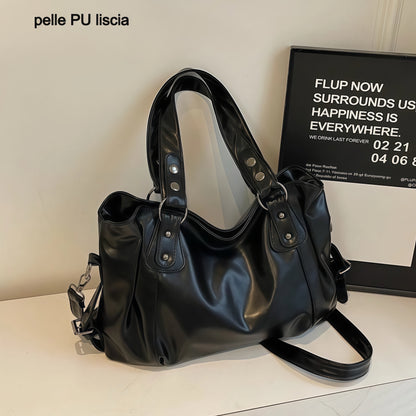 Women's Shoulder Bag with Soft Compartment