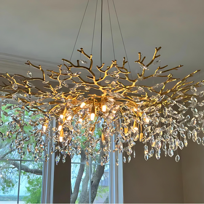 Modern Adjustable Crystal Chandelier