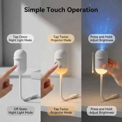 Nebula | Night Light Projector with Dual Mode Technology | Celestial Atmosphere for Relaxing Sleep