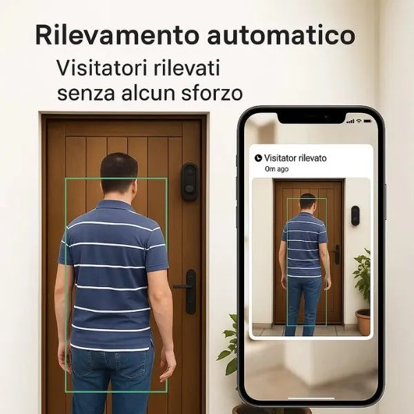 Smart Video Doorbell | Wireless HD with Motion Detection | Two-Way Communication for Home Security