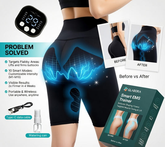 EMS trainer | Bilapparaat met elektrische stimulatie | Ergonomisch en draagbaar voor effectieve toning