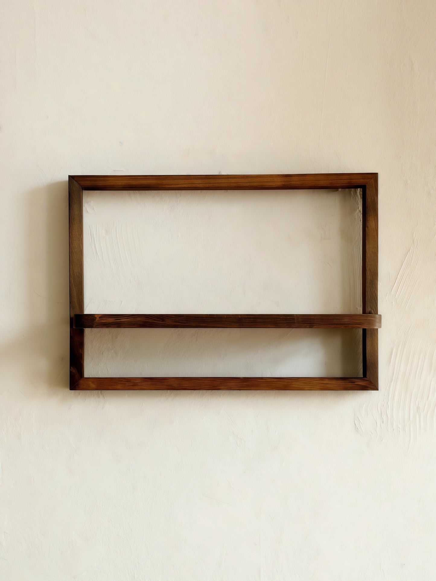 Geometric Wooden Shelf