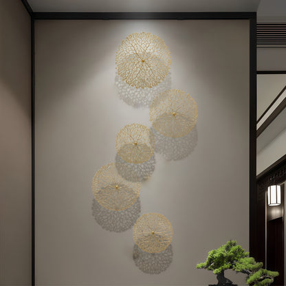 Elegant 3D Wall Decoration in Zinc Alloy