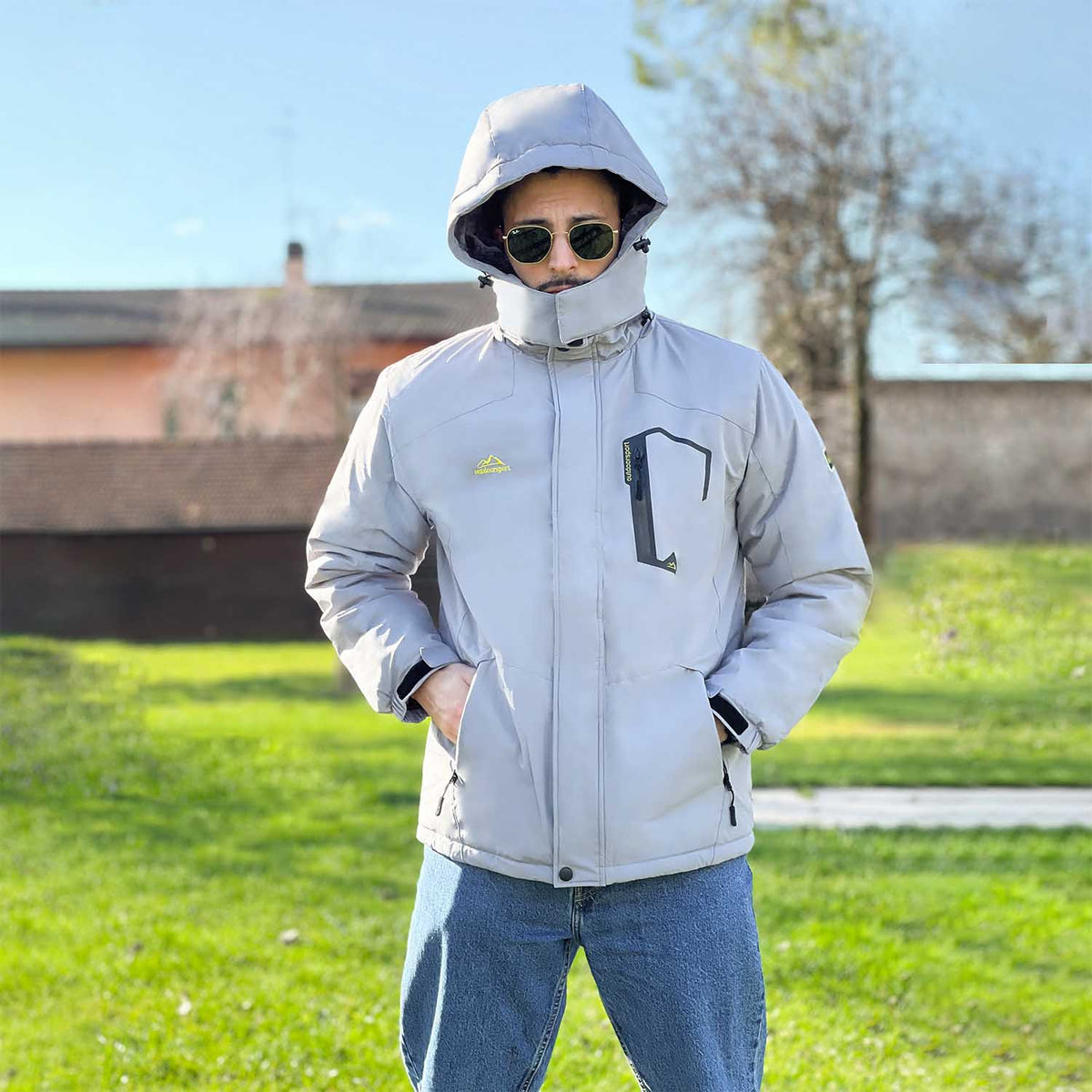 Luca | Men's Winter Jacket with Fleece Lining and Detachable Hood - Warmth and Freedom
