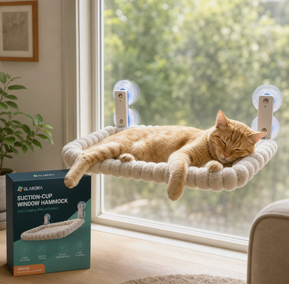 GLABORA KIT TERRITORIO VERTICALE E FINESTRA PER GATTI 4-IN-1 | MENSOLE DA PARETE, CORDA DA ARRAMPICATA, AMACA DA FINESTRA E MANGIATOIA PER UCCELLI