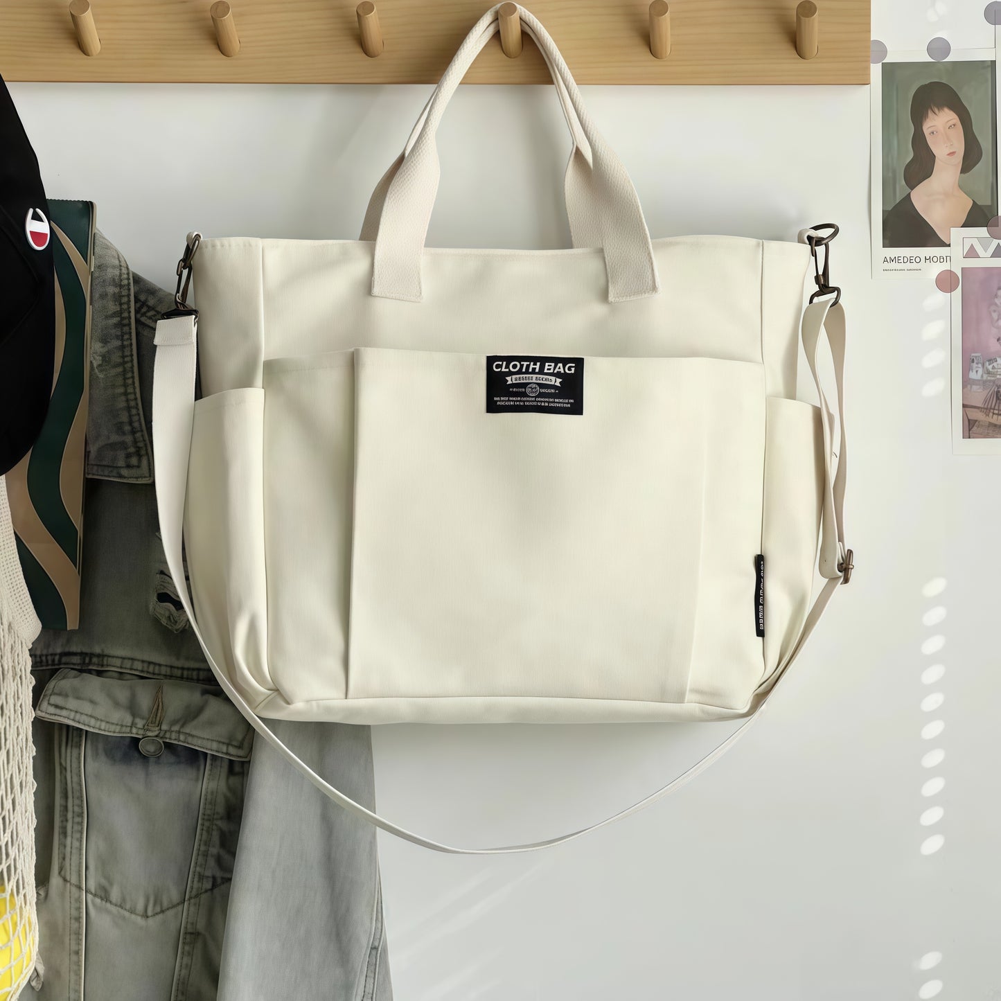 Minimalist Tote Bag in Fabric