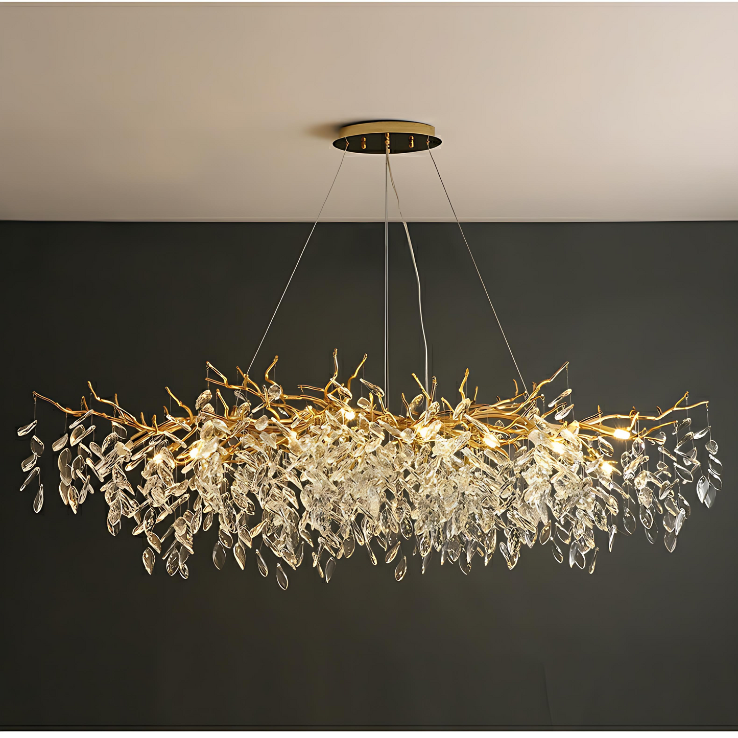 Modern Adjustable Crystal Chandelier