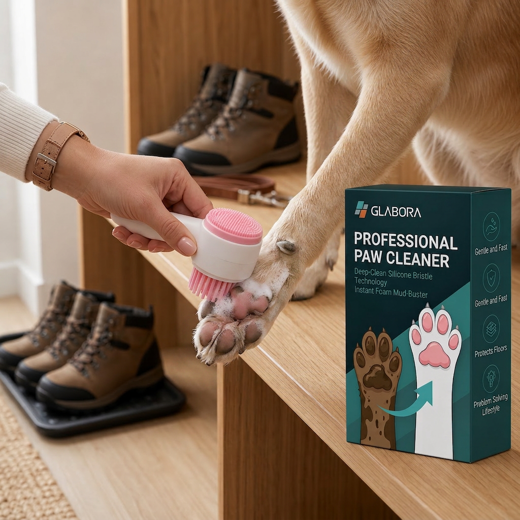 GLABORA SKIN RECOVERY, ITCHING, AND HOT SPOT KIT FOR DOGS 5-IN-1 | Paw Cleaner, Waterproof Suit, Hair Remover, Comb Set, and Inflatable Recovery Collar