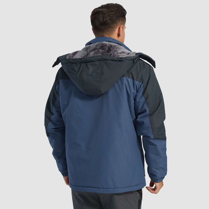 Luca | Men's Winter Jacket with Fleece Lining and Detachable Hood - Warmth and Freedom