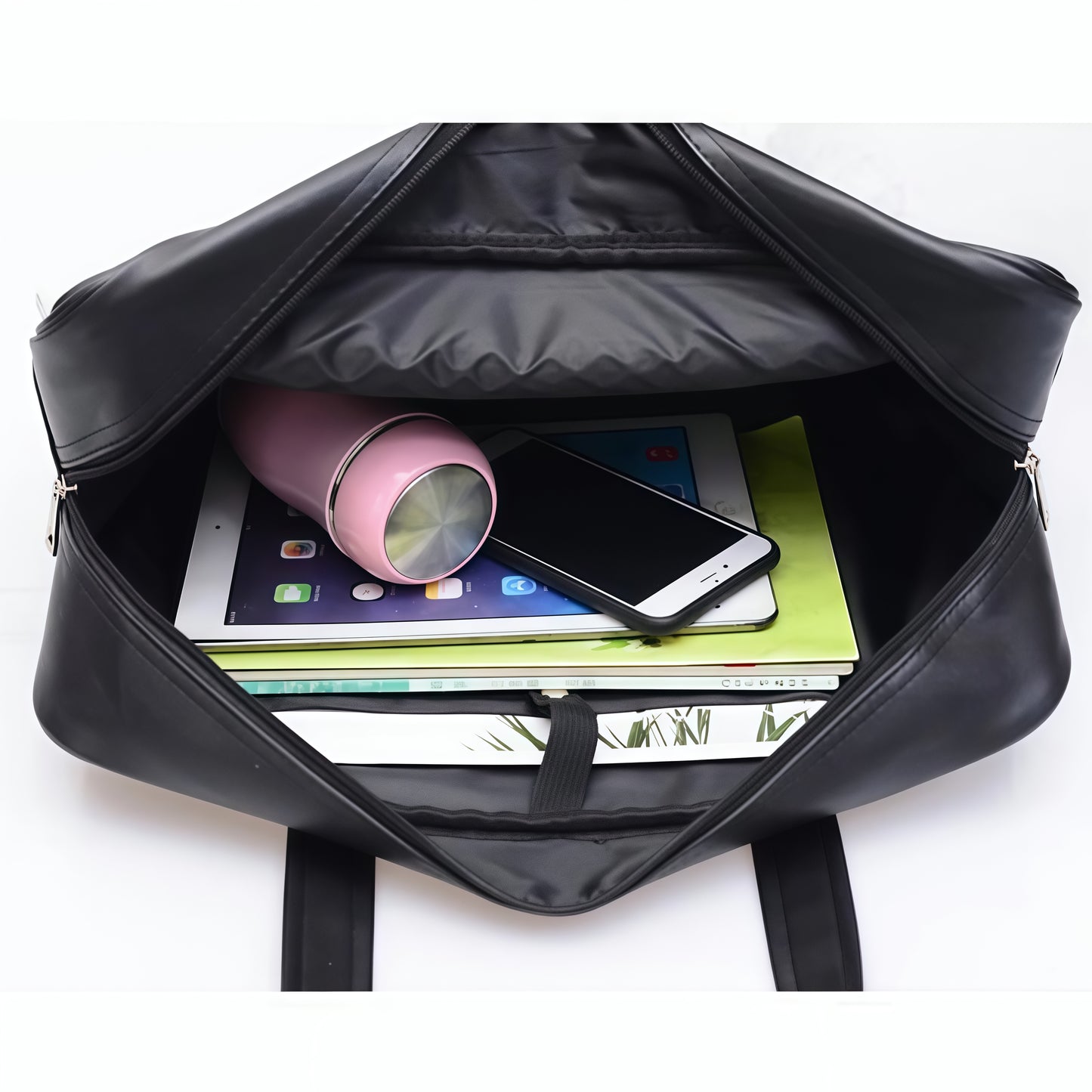 Waterproof PU Leather Student Bag