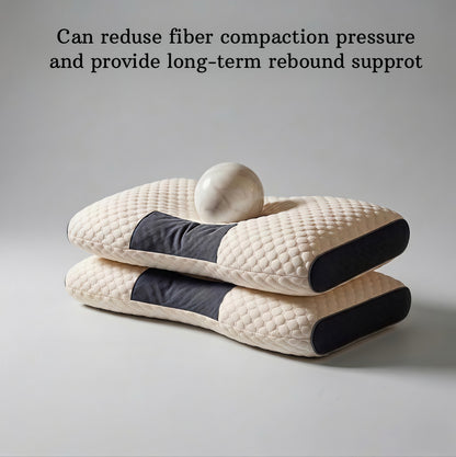 Cuscino Ortopedico Cervicale | Cuscino per la Cervicale con Funzione Massaggio | Supporto Ergonomico per un Riposo Ristoratore