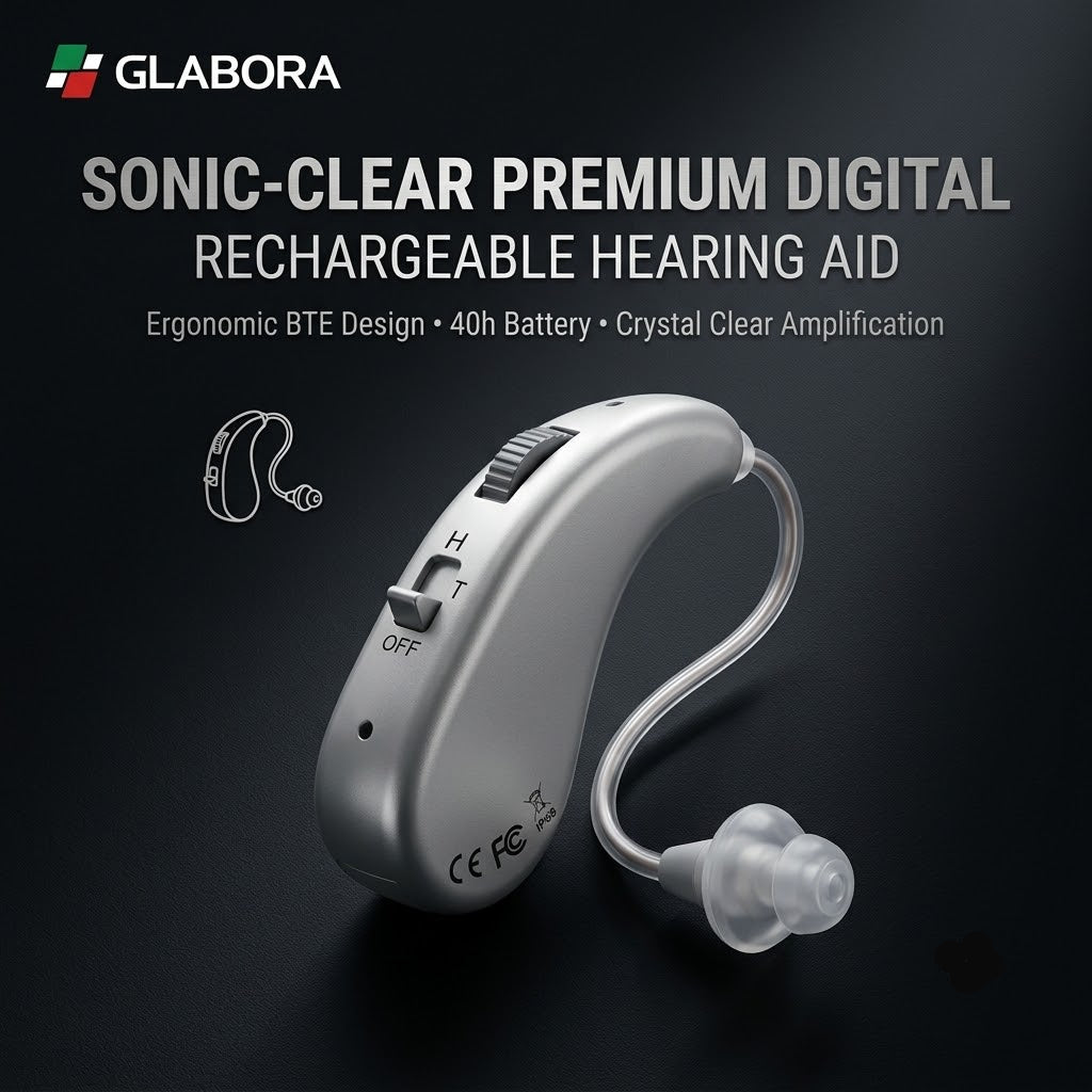 Rechargeable Digital Hearing Aid with Ergonomic Design | Clear Amplification for Daily Use