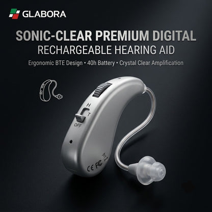 Rechargeable Digital Hearing Aid with Ergonomic Design | Clear Amplification for Daily Use
