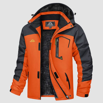 Luca | Men's Winter Jacket with Fleece Lining and Detachable Hood - Warmth and Freedom
