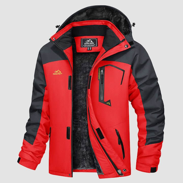 Luca | Men's Winter Jacket with Fleece Lining and Detachable Hood - Warmth and Freedom