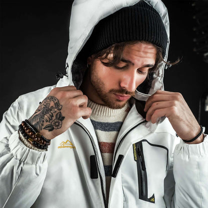 Luca | Men's Winter Jacket with Fleece Lining and Detachable Hood - Warmth and Freedom