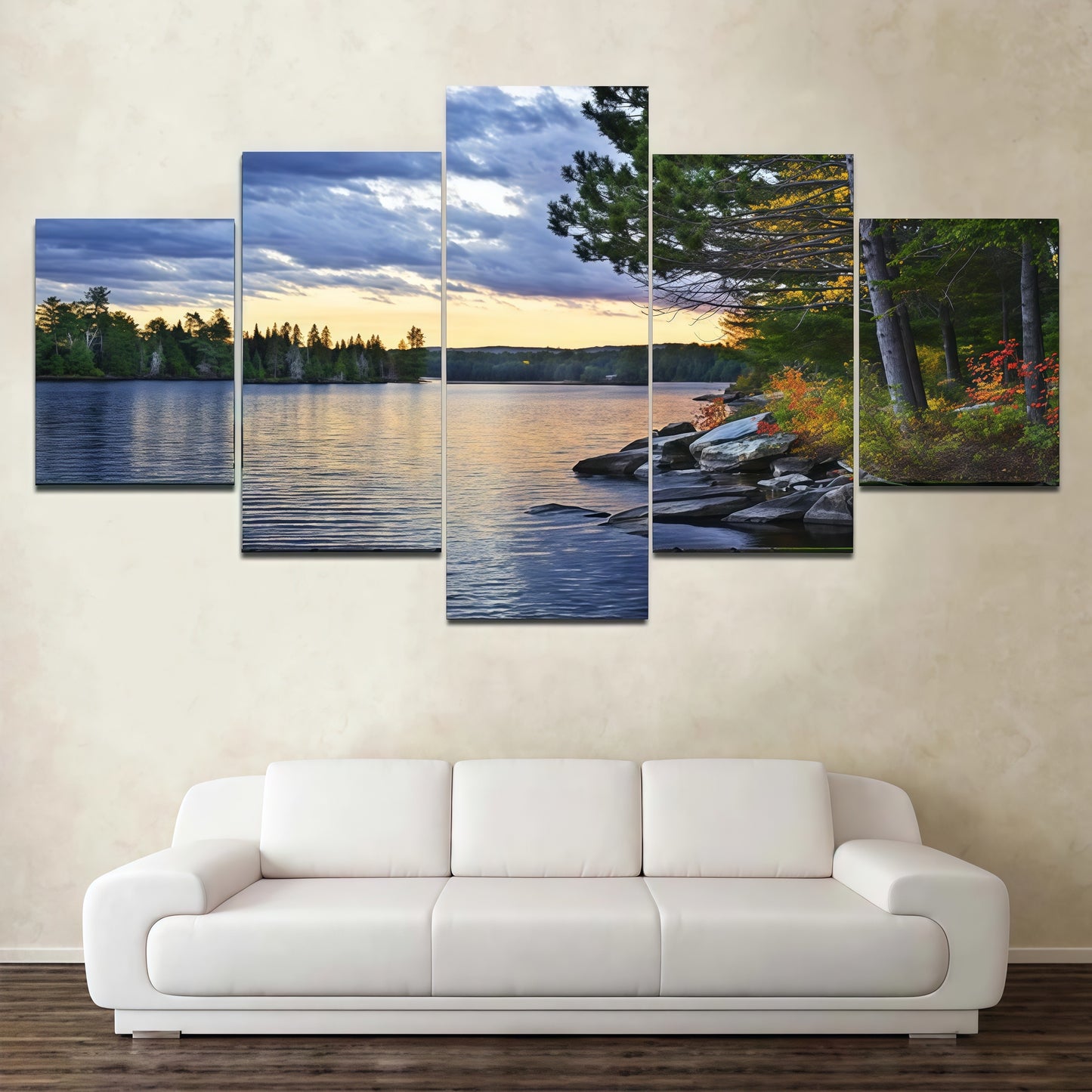 Set of Landscape Paintings 5 Pieces