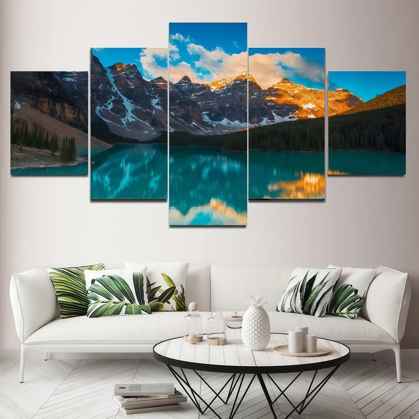 Set of Landscape Paintings 5 Pieces