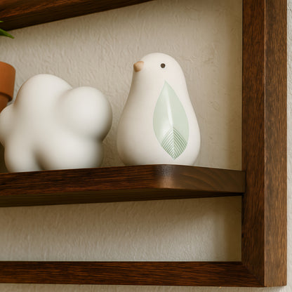 Geometric Wooden Shelf